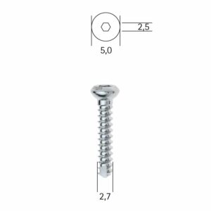 Cortical screw 2,7 mm