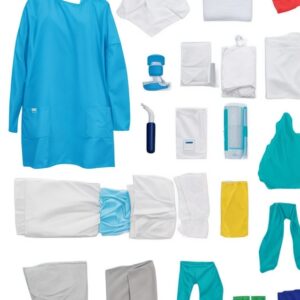 Disposable STERILE Reinforced surgical gown - 1 unit (50gsm) Standard Brand