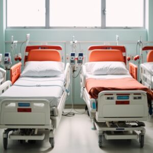 2 cranks adjustableMedical bed +Mattress