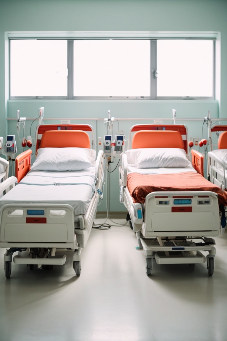 2 cranks adjustableMedical bed +Mattress