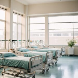 3 Crank AluminiumMedical Hospital bed withMattress & Driprod