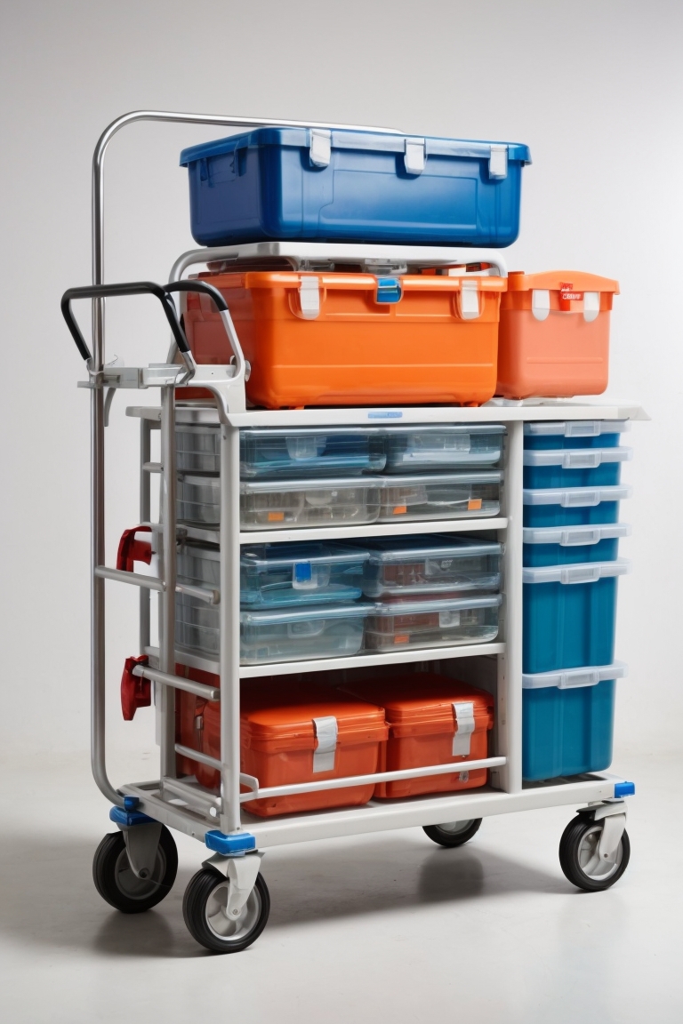 5 drawer Emergency trolley