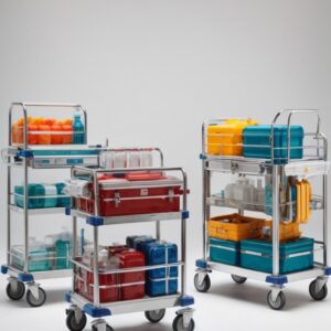 medical trolley on wheels