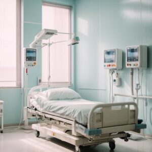 ABS Single Crank Hospital bed