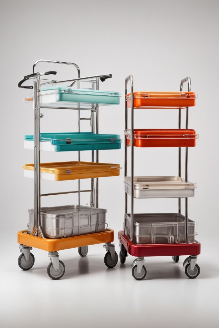 waitstaff service trolley