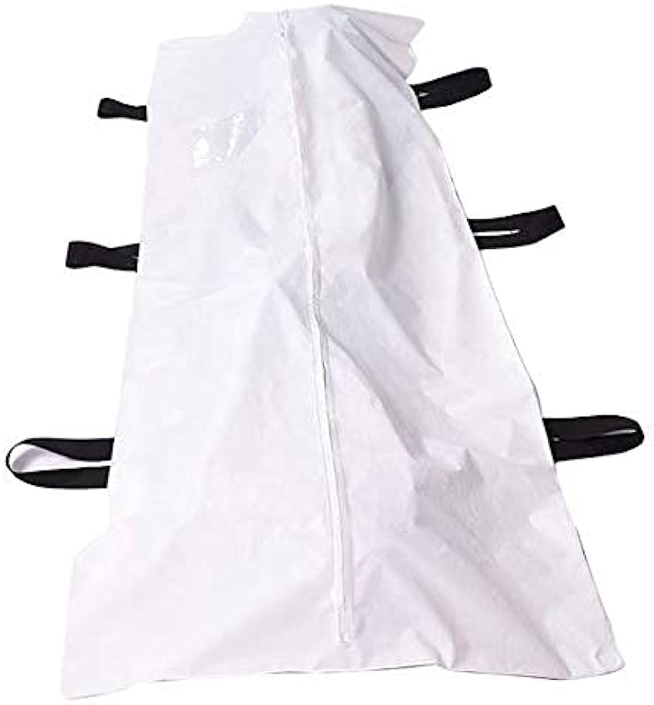 body bag with straight zip - supported pvc - 550 micron - extra large