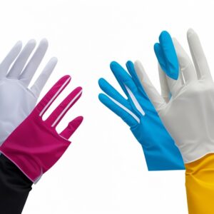 100 x Medium Latex Disposable Gloves