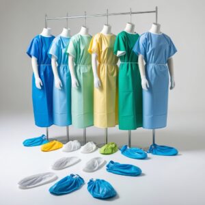 Disposable mop caps green