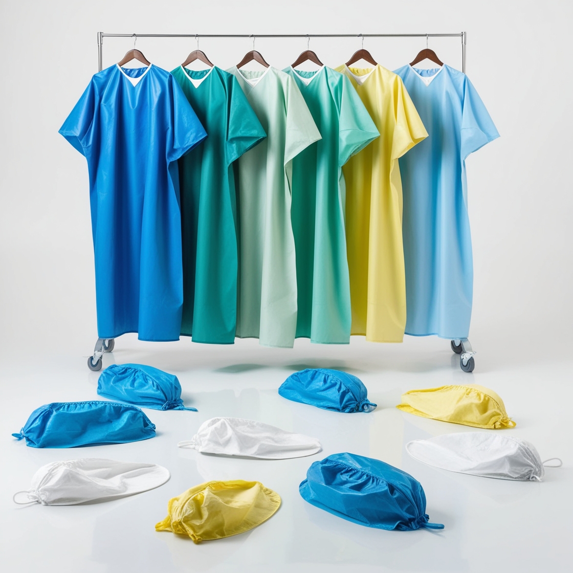 Reusable shoe covers green medium