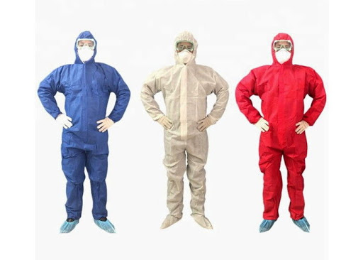 Hazmat suit reusable coverall- Red, Blue, black