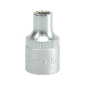 Bi-hex Socket - 12 Point - Chrome Vanadium - 1/2" Connector - Standard Length - 8mm - YT-1270