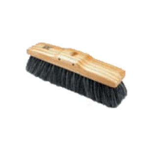 Floor Broom - Head Only - Soft - Black PVC Fibre - Pack of 12 - F3307