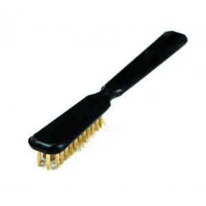 Suede Shoe Brush - Soft Brass Wire - Plastic Handle - Pack of 10 - F3503