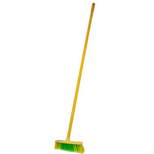 Soft Broom - Rainbow Range - Eco - Complete - Plastic Head - Synthetic Fibre - Metal Handle - Pack of 5 - F3362