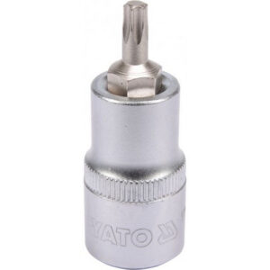 Torx Bit Socket - Male - Chrome Vanadium - 1/2" Connector - Standard Length - T27 x 50mm - YT-04312