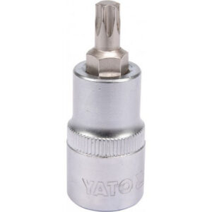 Torx Bit Socket - Male - Chrome Vanadium - 1/2" Connector - Standard Length - T40 x 50mm - YT-04314