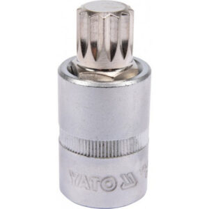 Spline Bit Socket - Chrome Vanadium - 1/2" Connector - Standard Length - M16 x 50mm - YT-04346