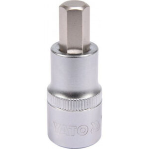 Hex Bit Socket - Chrome Vanadium - 1/2" Connector - Standard Length - HEX 10 x 50mm - YT-04385