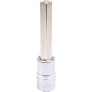 Hex Bit Socket - Chrome Vanadium - 1/2" Connector - Long - HEX 12 x 100mm - YT-04396
