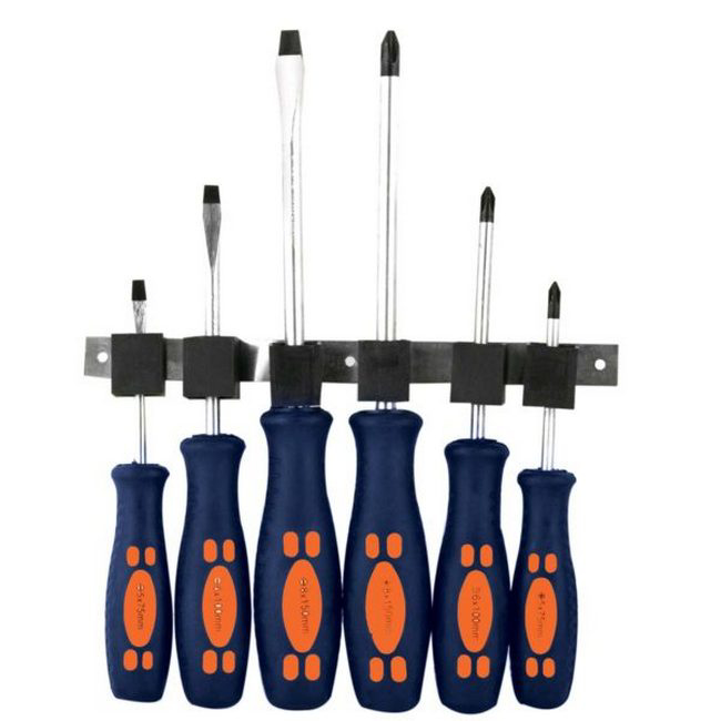 Screwdriver Set - Slotted and Philips - 6 Piece - TOOS1647