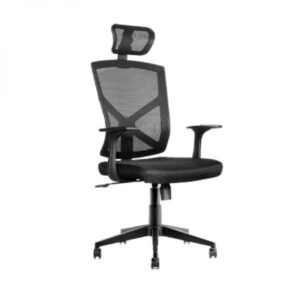Operators Chair - High Back - Prince - 127 x 65 x 67 cm - Mesh - Black - QZY-1865