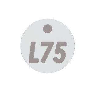 Plastic Locker Numbering Plate - Aluminium - BO1275