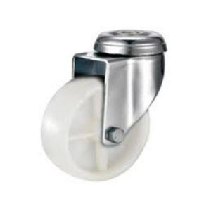 Castor Wheels - Nylon - Bolt Hole - Swivel - White - 650mm - TOOC467