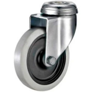 Castor Wheels - Thermoplastic Rubber - Bolt Hole - Swivel - 100mm - TOOC511