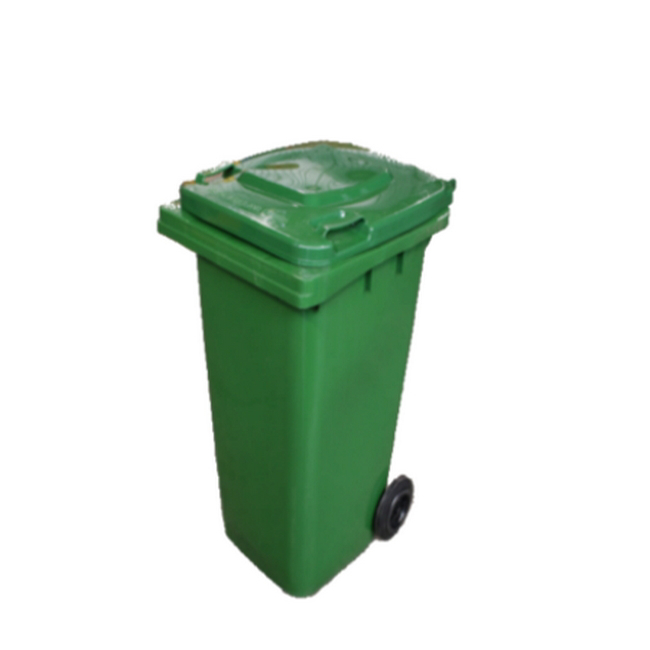 Wheelie Bin - 120L - 2 Wheel - Plastic - Green - 0120