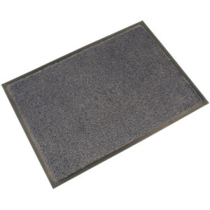 Doormat - COBAwash Dirt Trap Entrance Mat - 85 x 60 x 0.8 cm - Black and Grey - LM010601