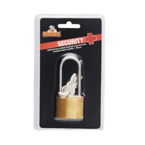 Brass Padlock - Long Shackle - Iron - 38mm - 97031235