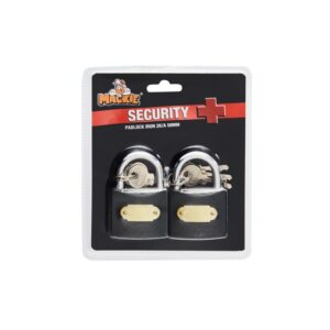 Padlock - Iron - 2k/A - 50mm - Pack of 2 - 97031075