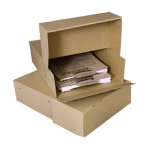 Cardboard Storage Boxes - Government Boxes - A4 - Flat Packed - Pack of 20 - ARC008