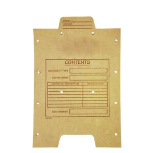 Document Dividers for Archive Storage Box - Backing Board Top - A4 - Pack of 100 - ARC006