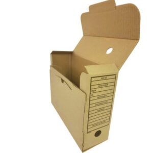 Archive Document Container Boxes - Foolscap - 29 x 38 x 10.5 cm - Pack of 50 - ARC002B