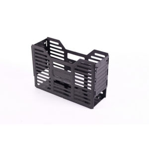A4 Slatted Plastic Filing Container - Recycled - 32 x 10 x 22 cm - Black - Pack of 20 - 03RSLPC