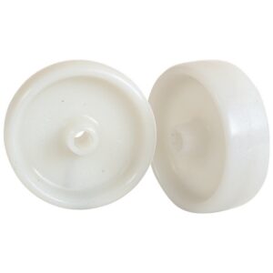 Castor Replacement Wheel - Nylon - White - 50mm ⌀ - Pack of 2 - N50