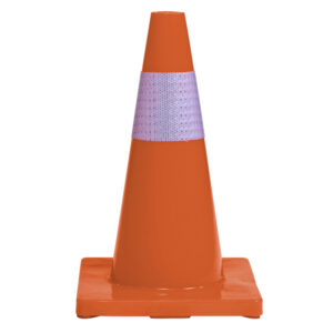 Traffic Safety Cone - Gel Rubber - Flexi - Dayglo Orange - 45 cm - SXS338