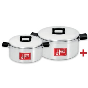 Pots with Lids - Combination - 4 Piece - Hart J7 - Aluminium - 175mm - 200mm Pots - 700078