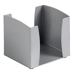 Paper Cube Holder - Life Steel Range - Metal - 10 x 11 x 11 cm - Silver - 204SI
