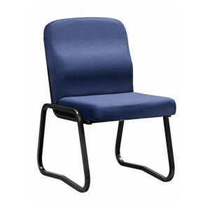 Office Chair - Economy Side - Skid Base - No Arms - 87 x 55 x 64 cm - SE010-blue