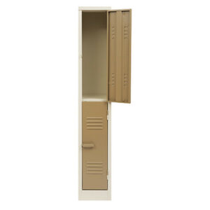 Steel Locker - Metal - 2 Tier - Two Door - 180 x 30 x 45 cm - LOC002-ivorykaroo