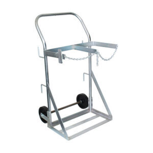 Gas Bottle Trolley - Double LPG Oxygen Canister - 27 x 66 x 124 cm - Load Capacity 300kg - SX4-WSR