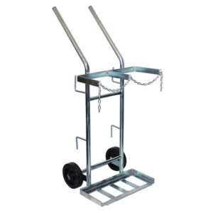 Gas Bottle Trolley - Double Canister - 24 x 55 x 110 cm - Load Capacity 200kg - AF12-WSR