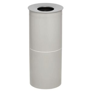 Plastic Ashtray Free Standing - With Stainless Steel Top (without Opening) - 240 Ø x 585 (H) mm - Colour Options - 635GR