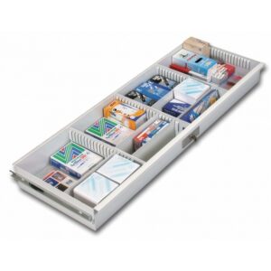 Pull Out Stationery Drawer - For Steel Bulk Filer - Mobile Shelving - Motorcraft Grey - POSD