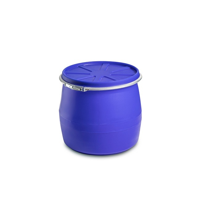 Plastic Drum with Lid and Clamp - 100L - Food Grade - PT100WL