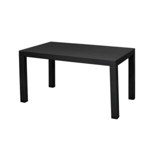 Plastic Rectangular Table - Elite - 6 Seater - Black