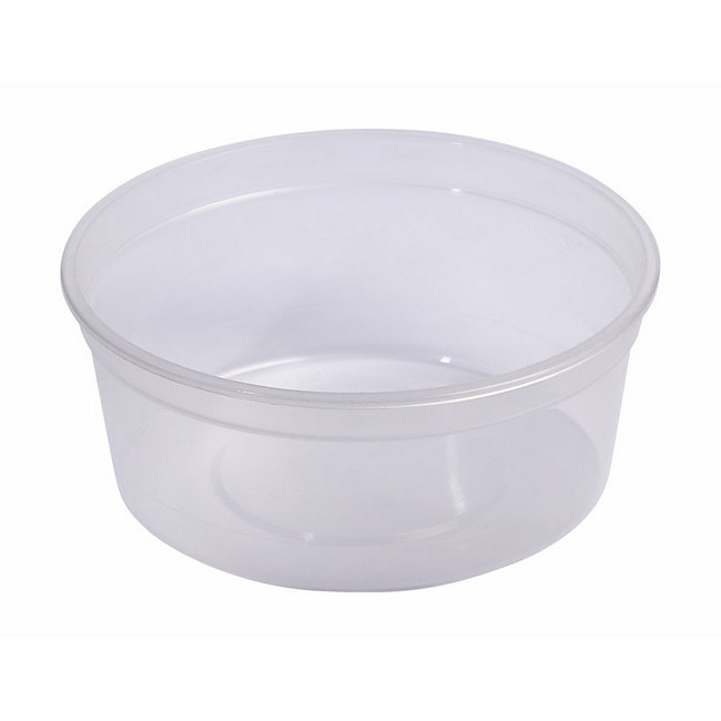 500ml Take Away Containers - Tub Only - Clear - Pack of 200