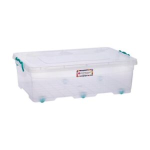 30L Clip and Lock Plastic Storage Box - Colour Options - Pack of 5